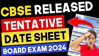 CBSE Date Sheet 2024 FINALLY OUT🔥 Date Sheet of Class 10 CBSE Board 2024  CBSE Board Exam 2024 [upl. by Hedvig282]