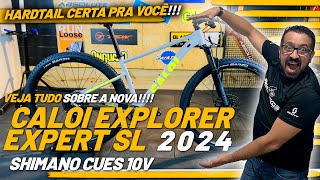 CALOI EXPLORER EXPERT SL 2024  CUES 10v  HARDTAIL CERTA PARA VOCÊ  PEDALOKOS [upl. by Schumer856]