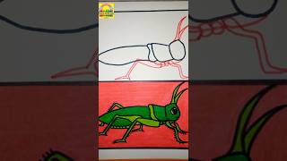 How to draw a Grasshopper easy drawing grasshopper drawing viralvideo easydrawing shorts [upl. by Remo]