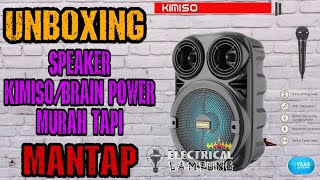 UNBOXING SPEAKER KIMISO 3381BRAIN POWER 3381  MURAH TAPI MANTAP [upl. by Marc]