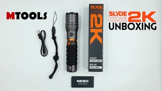 NEBO SLYDE KING 2K – 2000 Lumen Rechargeable Flashlight and 500 Lumen Work Light [upl. by Llet603]