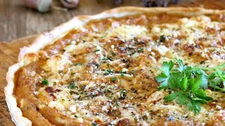 Recette  Tarte salée Butternut et Roquefort [upl. by Brittain]