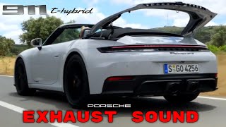 Exhaust Sound of 2025 Porsche 911 Carrera 4 GTS Hybrid Cabriolet [upl. by Noelc]