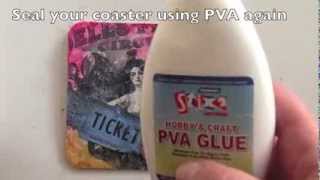 How to image transfer using PVA glue  Crafty Creatives box16 [upl. by Etak345]