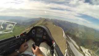 High Speed Glider Flight From Provo Peak To Timpanogos [upl. by Eletnahc]