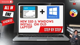 Install New SSD amp Fresh Windows OS On Old Laptop💻 Very Easily Make Your PC amp Laptop Superfast 🔥 [upl. by Waverly801]