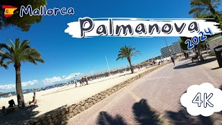 Palmanova Mallorca 2024 Walking in Palmanova the Beach area  Palmanova street walk [upl. by Clayson9]