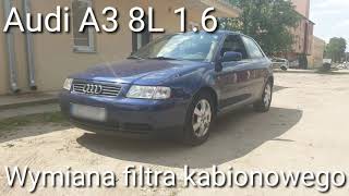 Audi A3 8L 16 Wymiana filtra kabinowego [upl. by Naellij593]