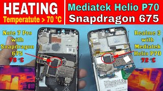 Heating Issues on Qualcomm Snapdragon 675 vs Mediatek Helio P70  Redmi Note 7 Pro vs Realme 3 [upl. by Olli]