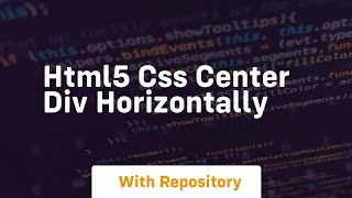 html5 css center div horizontally [upl. by Nangatrad716]