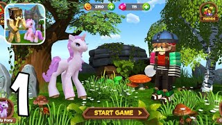 Pony World Craft  Gameplay Walkthrough Part 1 AndroidiOs [upl. by Jodie]