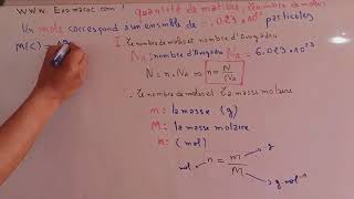 chimie  La quantité de matière [upl. by Sill179]