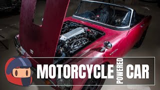 Motorcycle Engine in a Car  Heres Why and How [upl. by Nairim607]