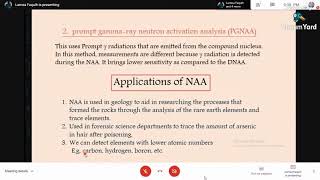 Radioanalytical MethodsActivation analysis by Lamea [upl. by Eintruoc]