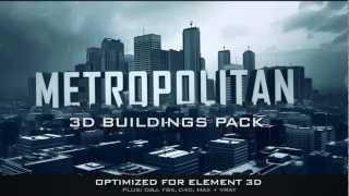 3D Model Pack quotMetropolitanquot over 100 buildings skyscrapers and highrises  Video Copilot [upl. by Screens]