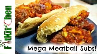 Meatball Subs  Healthy Meatball Marinaras  TheFitKitchen [upl. by Howard]