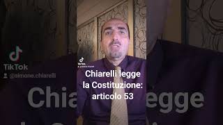 Chiarelli legge la Costituzione articolo 53 [upl. by Domash355]