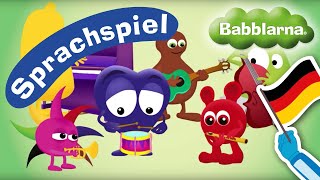 Babblarna Deutsch  Sprachspiel – Instrumente der Babblarna [upl. by Neltiak216]