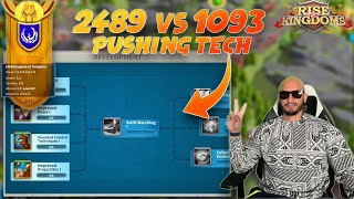 2489 Vs 1093 Pushing Crystal Tech Day 1 in Lost Kingdom   Rise Of Kingdoms [upl. by Francisco]