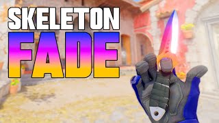 ★ CS2 Skeleton Knife Fade FACTORY NEW  CS2 Knife Gameplay [upl. by Aniretac534]