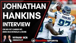 Seahawks DT Johnathan Hankins on His 1st Career Int Mike Macdonald and more [upl. by Genesia445]