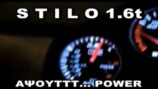 Fiat Stilo 16 original with turbo 05bar  Acceleration [upl. by Halfdan]