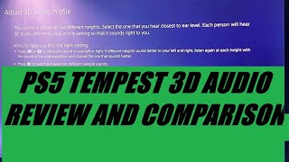 PS5 Tempest 3D Audio Review and Comparison 3Daudio [upl. by Ynnub]