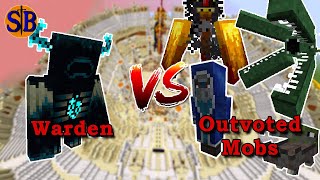 Warden That Future Mod vs Outvoted Mobs and Iceologer  Minecraft Mob Battle [upl. by Aiduan]