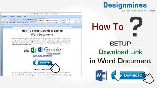 How to Setup Download Link in Word Document [upl. by Maretz]