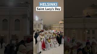 St Lucias Day at the Senate Square in Helsinki visitfinland [upl. by Daggett]