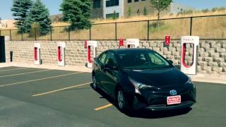 Toyota Prius at Tesla Charging station [upl. by Yllehs632]