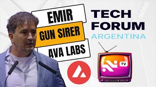 AVALANCHE CEO Live From Tech Forum  AvaLabs Founder Emir Gun Sirer [upl. by Dusza]