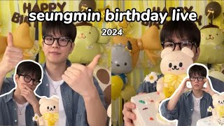 seungmin birthday live 2024 [upl. by Sucramraj]