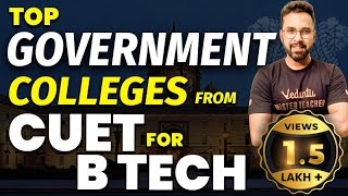 Top Govt Colleges From CUET 2023 for BTech  Fees Salary Package Placements  Anupam Sir [upl. by Mendelsohn]