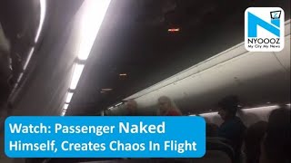 Naked Passenger Forces Alaska Airlines Flight To Land  NYOOOZ TV [upl. by Andres]