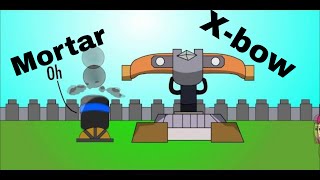 Clash Royale Animation Xbow and Mortar [upl. by Atener606]