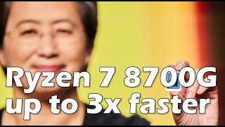 AMD Ryzen 7 8700G vs Ryzen 5700G iGPU is up to 3x faster [upl. by Noreg]