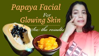 Best Papaya Facial For Glowing Skin Reduce Dark Spots amp Pigmentation pritikapitara743 [upl. by Neirbo]