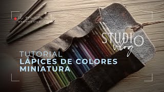 ♥ DIY Mini lápices de colores escala 112 por Luisa Cyrot dollhouse [upl. by Derag]