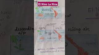 El Nino La NinaClimatology studyofgeographyviralvideo shortsvideo shorts [upl. by Aciemaj839]