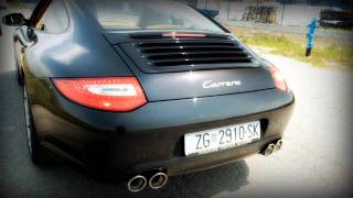 Porsche 911 997 Carrera Akrapovic Akrapovič exhaust system  Gabrek Tuning [upl. by Hamon839]