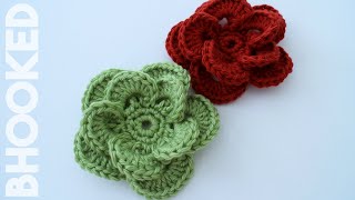 How to Crochet a Flower Wagon Wheel Flower Free Crochet Pattern [upl. by Hepsiba]