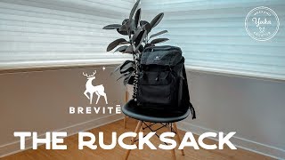 Brevite Rucksack review What Im packing for a weekend in NYC🗽 [upl. by Yelnik]