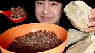 ASMR NESQUIK INDIAN EDIBLE CLAY ROCKS EXTREME amp MILK EATING SOUNDS No Talking Robert ASMR [upl. by Blasius76]