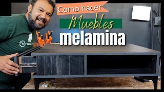 Aprende a FABRICAR MUEBLES de Melamina en el Taller  Tutorial [upl. by Gilligan]