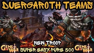 5 Duergaroth Teams HML EASY PURE FACTION 500 plus Deathless  Gems of War Faction Event Guide 2024 [upl. by Desireah]