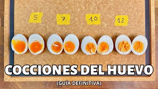 Cómo hacer huevos hervidos perfectos🔥 GUÍA DEFINITIVA TIPOS DE COCCIÓN [upl. by Olivette934]