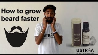 How to grow beard faster  Ustraa by happily unmarried [upl. by Iidnarb]