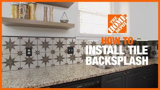 How to Install a Tile Backsplash  The Home Depot [upl. by Correna933]