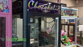 Chocoholic Chocolate Pusher Amusement Crane Machine By Wu Mar HarngPaokai [upl. by Annaer]